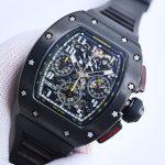 Swiss Richard Mille RM 011-FM Super Clone Men’s Sporty Watch – Black Rubber Strap image 4