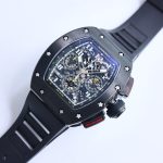 Swiss Richard Mille RM 011-FM Super Clone Men’s Sporty Watch – Black Rubber Strap image 3