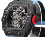 High-End Richard Mille RM 27-02 Super Clone | Swiss Tourbillon Movement | Best Carbon Fiber Skeleton Watch image 8