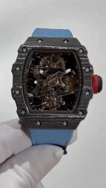 High-End Richard Mille RM 27-02 Super Clone | Swiss Tourbillon Movement | Best Carbon Fiber Skeleton Watch image 3