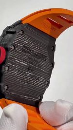 Swiss Durable Richard Mille RM 27-02 Rafael Nadal Super Clone Watch With Carbon Fiber Case, Orange Rubber Strap image 5