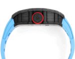 Best Super Clone Richard Mille RM 27-02 Blue Strap Men’s Tourbillon Watch – Carbon Fiber Case, Bold Skeleton Dial image 9