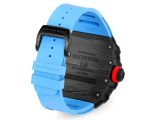 Best Super Clone Richard Mille RM 27-02 Blue Strap Men’s Tourbillon Watch – Carbon Fiber Case, Bold Skeleton Dial image 11