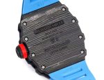 Best Super Clone Richard Mille RM 27-02 Blue Strap Men’s Tourbillon Watch – Carbon Fiber Case, Bold Skeleton Dial image 10