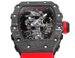 High-End Swiss Richard Mille RM 27-02 Super Clone Tourbillon Watch – Lightweight Carbon Case, Red Rubber Strap For Sport & Style image 5