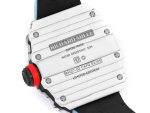 Best Richard Mille RM 27-02 Super Clone Rafael Nadal Tourbillon Watch – White Carbon Fiber Case, Blue Fabric Strap image 9