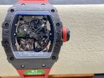Premium Swiss Skeleton Richard Mille RM 35-02 Super Clone Rafa Nadal Watch With Red Rubber Strap image 2