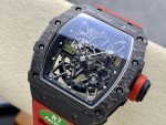 Premium Swiss Skeleton Richard Mille RM 35-02 Super Clone Rafa Nadal Watch With Red Rubber Strap image 3