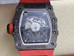 Premium Swiss Skeleton Richard Mille RM 35-02 Super Clone Rafa Nadal Watch With Red Rubber Strap image 8
