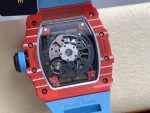Premium Swiss Richard Mille RM35-02 Rafael Nadal Super Clone Tourbillon – Carbon Case & Blue Strap Luxury Skeleton Watch For Men image 9