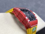 Stylish Swiss Super Clone Richard Mille RM 35-02 Rafael Nadal Watch – Carbon Fiber Skeleton Dial, Yellow Rubber Strap image 8