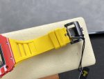Stylish Swiss Super Clone Richard Mille RM 35-02 Rafael Nadal Watch – Carbon Fiber Skeleton Dial, Yellow Rubber Strap image 11