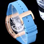 Swiss Richard Mille RM 67-01 Super Clone For Stylish Gentlemen – Skeleton Dial, Blue Rubber Strap, Ultra-Thin Case image 9