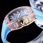 Swiss Richard Mille RM 67-01 Super Clone For Stylish Gentlemen – Skeleton Dial, Blue Rubber Strap, Ultra-Thin Case image 7