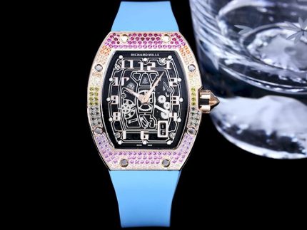 Swiss Richard Mille RM 67-01 Super Clone For Stylish Gentlemen – Skeleton Dial, Blue Rubber Strap, Ultra-Thin Case image 2