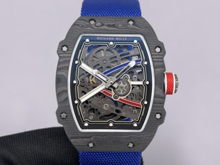 Richard Mille RM 67-02 Sebastian Ogier Super Clone Swiss Extra Flat Watch For Men – Skeleton Dial with Blue Nylon Strap image 2
