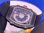 Richard Mille RM 67-02 Sebastian Ogier Super Clone Swiss Extra Flat Watch For Men – Skeleton Dial with Blue Nylon Strap image 8