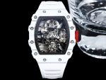 Richard Mille RM 27-02 Rafael Nadal Super Clone White Ceramic Watch – High-End Skeleton Dial, Swiss Movement, Sporty & Luxurious Design image 2