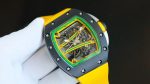 Richard Mille RM 61-01 Yohan Blake Super Clone Watch – Swiss Manual Winding, Yellow Strap, Ceramic & Carbon Barrel Case image 4