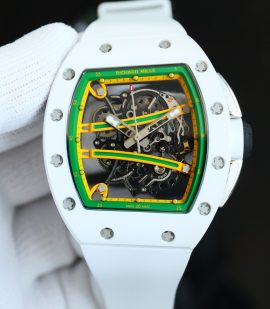 Best Richard Mille RM 61-01 Super Clone Yohan Blake Watch | Swiss Movement | Luxury Ceramic Carbon Fiber Design image 2