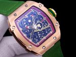 Richard Mille RM 67-02 Super Clone Green Strap Watch – Ultra-Lightweight Skeleton Dial, Swiss Movement, Premium Craftsmanship image 2