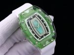 Luxury Super Clone Richard Mille RM 07-02 Ladies Diamond Green Bezel Watch For Elegant Women image 6