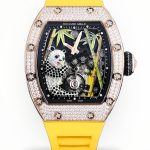 Luxury Richard Mille RM 26-01 Super Clone Panda – Swiss Tourbillon Watch With Premium Skeleton Dial & Yellow Strap image 1