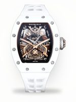 Swiss Super Clone Richard Mille RM 047 Samurai Skeleton Tourbillon Watch With White Rubber Strap – Exquisite Design image 1