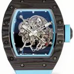 Swiss Super Clone Richard Mille RM 055 Yas Marina Circuit Watch – Skeleton Dial, Blue Rubber Strap, Ultimate Precision image 1
