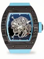 Swiss Super Clone Richard Mille RM 055 Yas Marina Circuit Watch – Skeleton Dial, Blue Rubber Strap, Ultimate Precision image 1