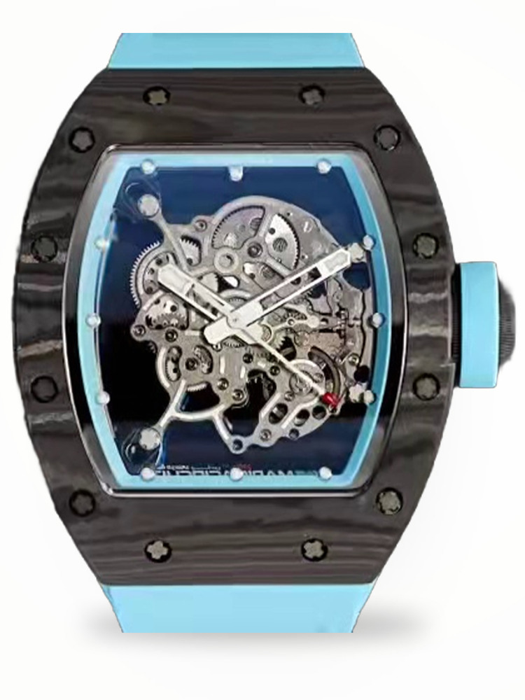Swiss Super Clone Richard Mille RM 055 Yas Marina Circuit Watch – Skeleton Dial, Blue Rubber Strap, Ultimate Precision image 1 Swiss Super Clone Richard Mille RM 055 Yas Marina Circuit Watch – Skeleton Dial, Blue Rubber Strap, Ultimate Precision image 1