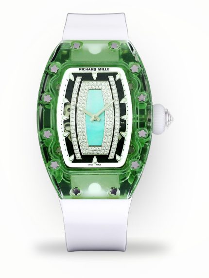 Luxury Super Clone Richard Mille RM 07-02 Ladies Diamond Green Bezel Watch For Elegant Women image 1