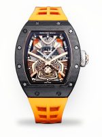 High-End Luxury Super Clone Richard Mille RM 47 Samurai Watch – Carbon Barrel Case, Swiss Tourbillon Movement image 1