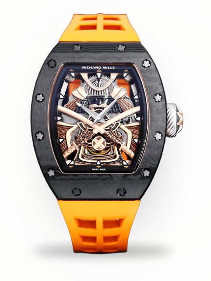 High-End Luxury Super Clone Richard Mille RM 47 Samurai Watch – Carbon Barrel Case, Swiss Tourbillon Movement image 1