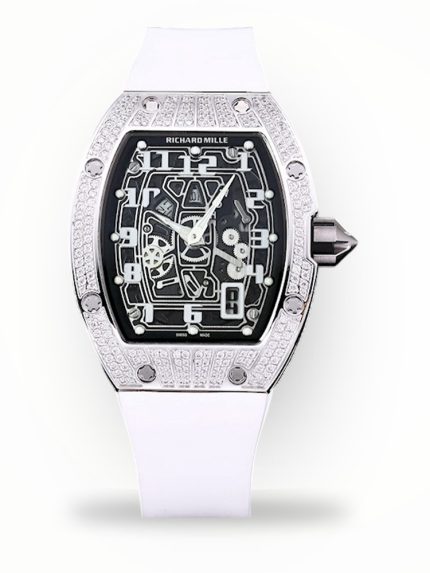 Luxury Super Clone Richard Mille RM 67-01 Extra Flat Watch – Diamond Bezel, Skeleton Dial, Swiss Movement image 1