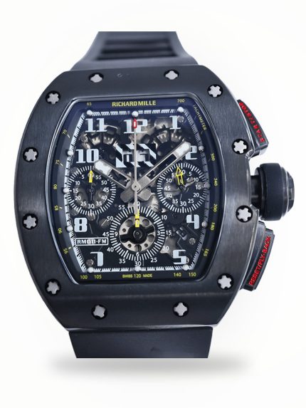 Swiss Richard Mille RM 011-FM Super Clone Men’s Sporty Watch – Black Rubber Strap image 1