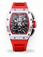 Richard Mille RM 011-FM Super Clone – Red Rubber Strap & Precision Swiss Movement For Elite Style image 1