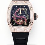 Swiss Richard Mille RM 026 Super Clone Serpent Dial Watch – Rose Gold Plated Skeleton Design With Diamond Case For Collectors image 1