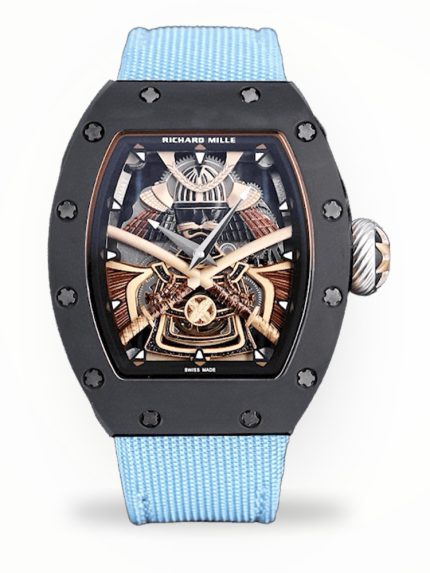 Richard Mille RM 047 Tourbillon Super Clone Samurai Design Watch – Carbon Case, Skeleton Dial image 1