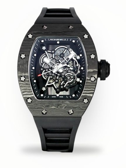 Premium Richard Mille RM 055 Bubba Watson Super Clone Watch – Swiss Movement, Carbon Fiber Case, Skeleton Dial image 1