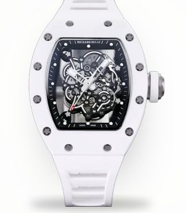 Best Richard Mille RM 055 Bubba Watson Super Clone – White Ceramic Skeleton, Elegant Design image 1