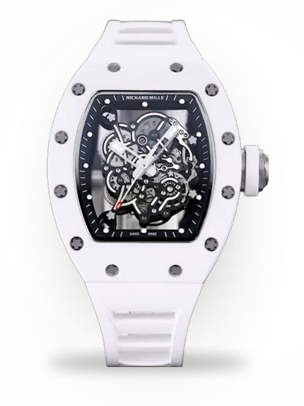 Best Richard Mille RM 055 Bubba Watson Super Clone – White Ceramic Skeleton, Elegant Design image 1