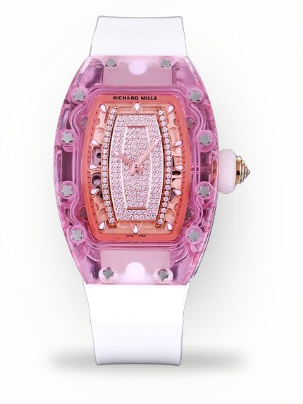 Elegant Richard Mille RM 07-02 Super Clone Pink Lady Sapphire Diamond Watch – Swiss Movement image 1