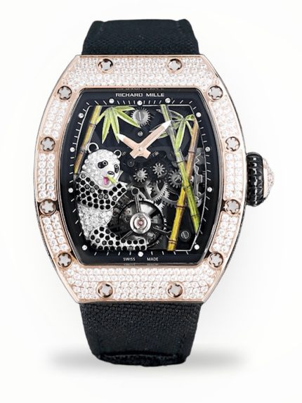 Luxurious Richard Mille RM 26-01 Panda Super Clone Watch – Swiss Tourbillon, Diamond-Set Case, Skeleton Dial image 1
