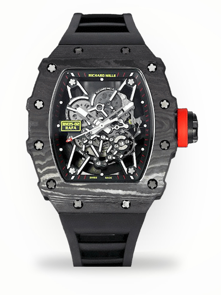 Best Richard Mille RM 35-02 Super Clone – Bold Carbon Fiber Case and Premium Skeletonized Dial Design image 1 Best Richard Mille RM 35-02 Super Clone – Bold Carbon Fiber Case and Premium Skeletonized Dial Design image 1