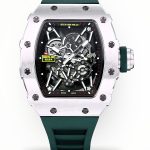 Super Clone Richard Mille RM 35-02 Green Rubber Strap Watch – Swiss Luxury Men’s Timepiece With Skeleton Dial image 1