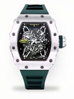 Super Clone Richard Mille RM 35-02 Green Rubber Strap Watch – Swiss Luxury Men’s Timepiece With Skeleton Dial image 1