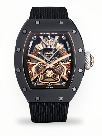 Luxury Richard Mille RM 47 Super Clone – Best Swiss Skeleton Tourbillon Watch With Ceramic Case & Samurai Design image 1