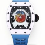 Richard Mille RM 52-05 Pharrell Williams Super Clone Watch – White Ceramic Case, Swiss Movement, Astronaut Dial, Blue Strap image 1