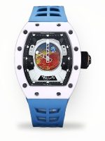 Richard Mille RM 52-05 Pharrell Williams Super Clone Watch – White Ceramic Case, Swiss Movement, Astronaut Dial, Blue Strap image 1